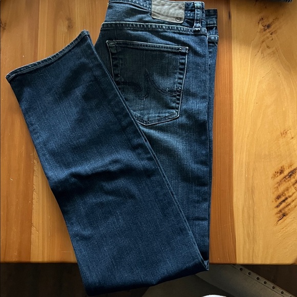 AG Adriano Goldschmied The Graduate Straight Leg Jeans - Dark Blue - Picture 5 of 7